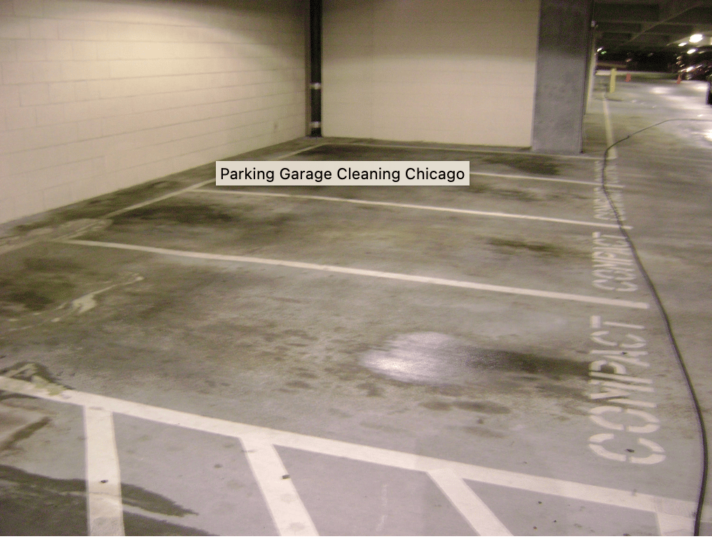 Parking Garage pressure Washing Chicago