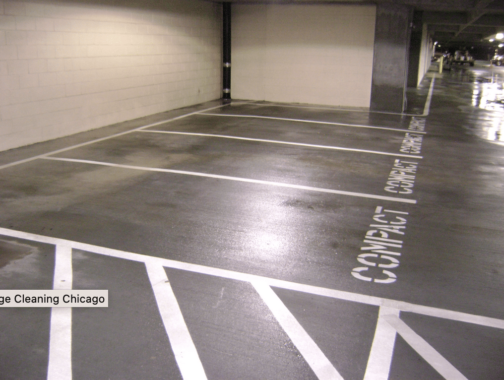 Parking Garage pressure Washing Chicago